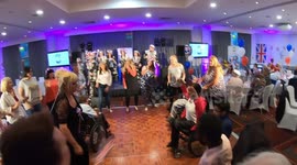 Pearly Kings And Queens in Cockney Sing Along at Charity Event
