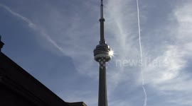 Security measures in place in downtown Toronto ahead of historic NBA finals game between the Raptors and Warriors