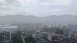 Monsoon storm in Hua Hin Thailand