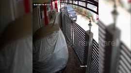 Shocking footage shows woman kicked out of moving car in southern India