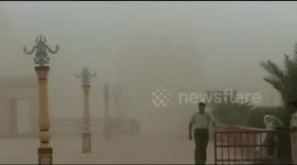 Strong winds and dust batter northwest India ahead of Cyclone Vayu