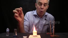 Australian science teacher performs ASMR experiments using tiny equipment