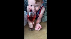 When the kids wanted to taste mummy’s wine