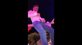 Turkish waiter dances on the back of Chair then falls EPIC FAIL