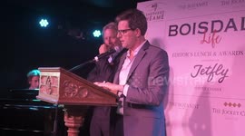 William Sitwell winners speech , where he talks about Vegans at the Boisdale Life Editors Lunch and Awards