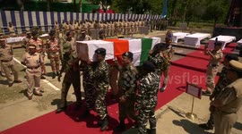 Funeral for Indian soldiers killed in rebel ambush in Kashmir
