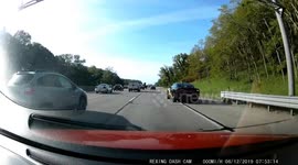 Moment speeding motorist gets instantly pulled over by police on Michigan highway
