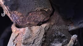 Winter road salt takes it's toll on vehicles resulting in cracked and rusted frames underneath cars