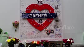 Tributes laid out on second anniversary of Grenfell Tower fire