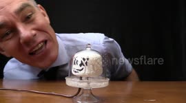 Australian scientist uses bell jar and electricity to blow up various objects