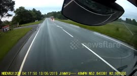 Dash cam. Dangerous hgv overtake