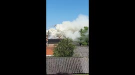 House caught fire in Belgium