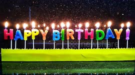 Time Lapse Happy Birthday Candles