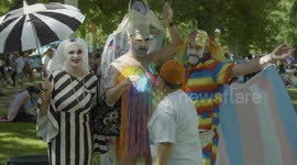 Scenes from 2019 Pride March in Sacramento, California