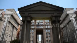 Hunger Games: the spaces of Abraxas (by Ricardo BOFILL) near Paris where the movie has been filmed. Noisy-le-Grand, Paris suburb.15 june 2019.
