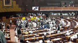 Pakistan National Assembly Islamabad Opposition parties protesting against PM Imran khan