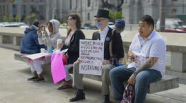 Roe v Wade Fight Male Abortion Supporter Dramatically Attired
