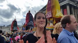 Rathayatra Festival in Trafalgar Square, London