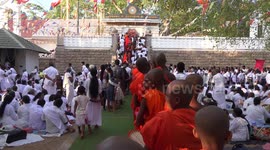 Buddhists celebrates Poson Poya in Sri Lanka