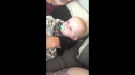 Startled baby