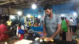 Chef Got Skills: Talented chefs throw and catch dough metres apart without a miss at Indian restaurant