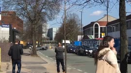 UK Lamborghini driver crashes car after showing off to spectators