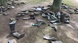 Thousands of wellies abandoned at the end of Download Festival 2019