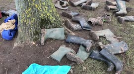 Thousands of wellies abandoned at the end of Download Festival 2019