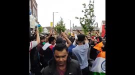 India's Cricket World Cup win over Pakistan sees fans take to the streets of Wembley in celebration