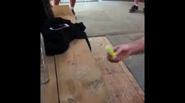 Amazing marker flip!
