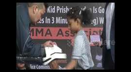 Watch - 8 year old did 403 kick boxing in 3 minutes breaking world record of US Athelete