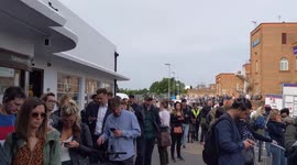 South Western Railway strikes cause 'half a mile' long queue at Surbiton train station