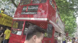 Old London Bus Decorated for Pride 2016 #NoFilter