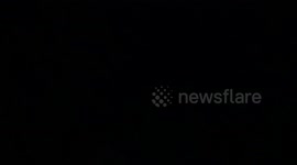 Newsflare Edit - Impressive lightning strikes Brighton during rainstorm