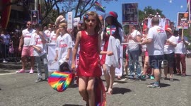 Milan Tyler is back front and center at LA Pride Parade