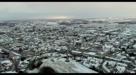 lady hill elgin snow drone scotland
