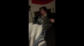 Passed out friend is scared half to death by girl