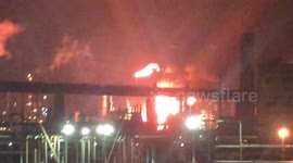 Refinery fire