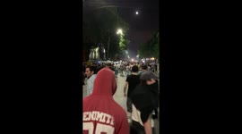 Protesters gather on streets outside Tbilisi parliament