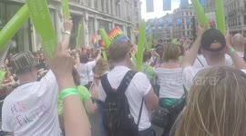 London Pride Parade march down Regent Street towards Oxford Circus