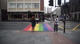 Rainbow crossing opens in London for Pride month