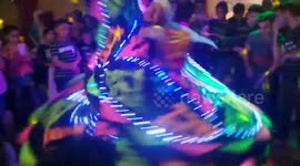 Dancer using Light Custom In Wedding Show