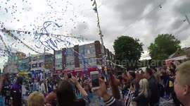 Confetti Fills Woolwich Town Center
