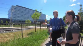 Riding on the new state of the art modern Waterloo light rail transit line that opened today (GoPro viz))
