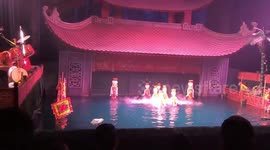 Unique art: Traditional Water Puppet Show in Viet Nam! fairy dance