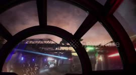 Star Wars Land Galaxy's Edge POV ride through of Smugglers Run at Disneyland