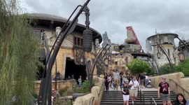 Star Wars Land Galaxy's Edge Walk Through at Disneyland