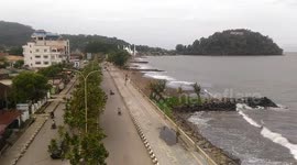 The coast of Padang is contaminated with plastic waste