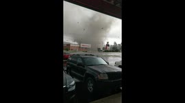 Indiana man witnesses moment tornado touches down across the road