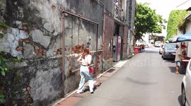 Cool 'Swing' Street Art Is A Hit In Malaysia